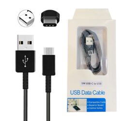 (1M) USB-C to USB Fast Charging Cable – White Package
