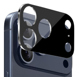 Tempered Glass Back Camera Lens Protector (iPhone 16 Series/17Pro/17PM) Black